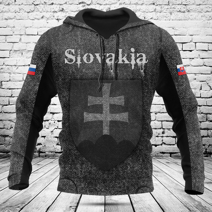 Customize Slovakia Skull Knitted Texture Shirts