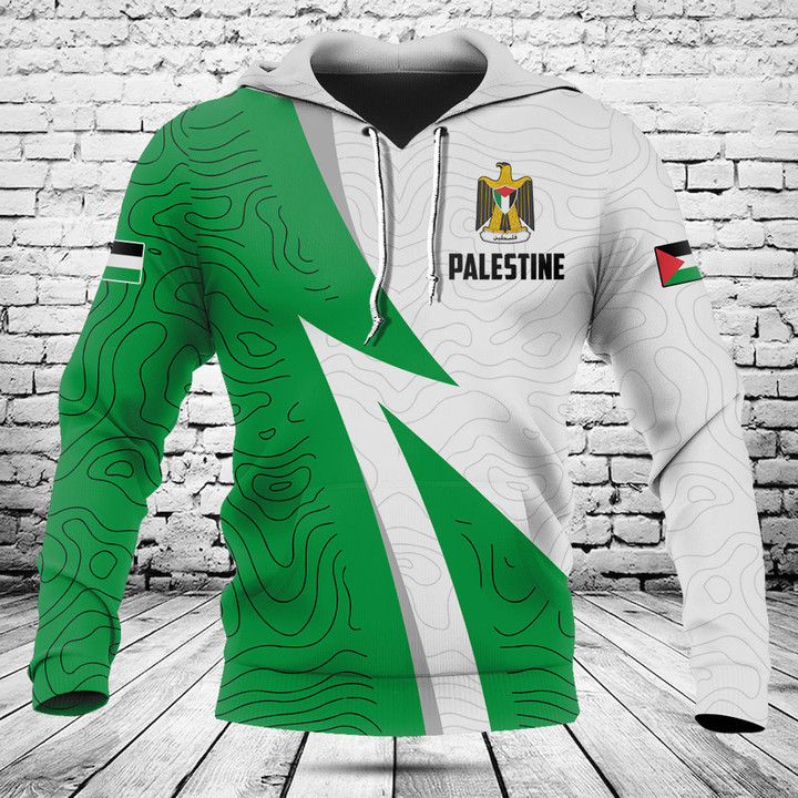 Customize Palestine Flag Abstract Pattern Shirts