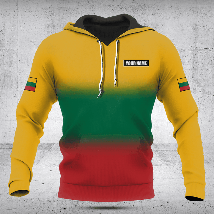 Customize Lithuania Flag Gradient Shirts