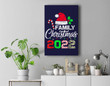 Family Christmas 2022 for Familys Matching Xmas Family Wall Art Canvas Home Decor-New Portrait Wall Art-Navy