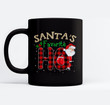 Christmas Santa's Favorite Ho Xmas Pajama Funny Naughty Mugs-Ceramic Mug-Black