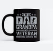 I'M A Dad Grandpa And A Veteran Nothing Scares Me Father Day Mugs-Ceramic Mug-Black