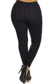 Houndstooth Graphic Print High Waist Leggings CL1304