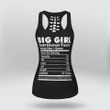 Big Girl Nutritional Facts Hollow Out Tank Top New