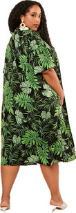 Tropical Print Kimono & Shorts 11031