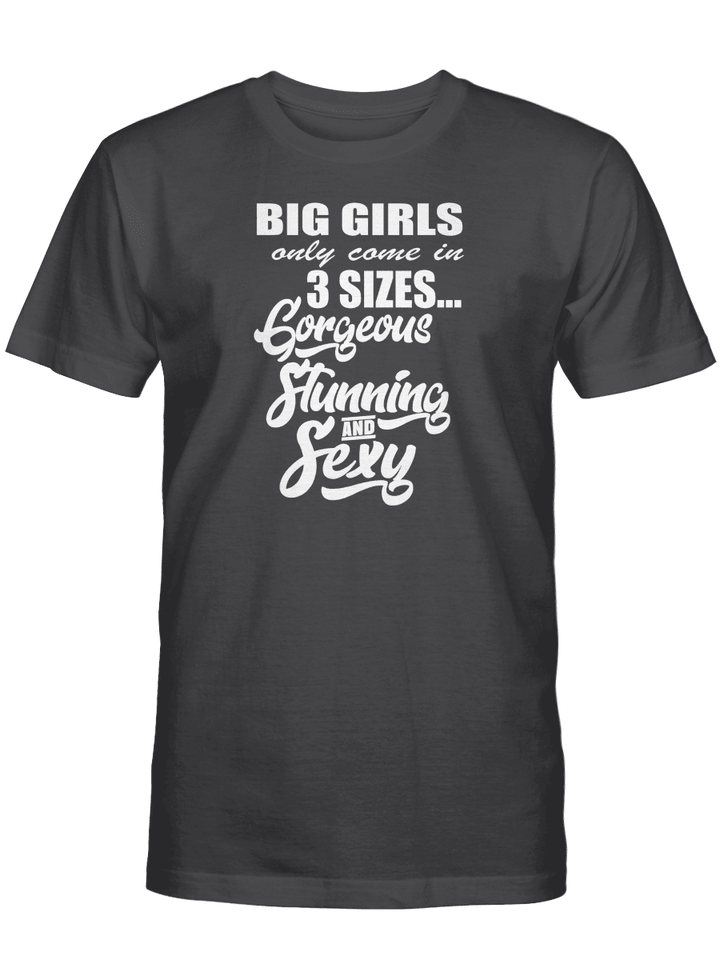 BIG GIRLS ONLY COME IN 3 SIZES GORGEOUS STUNNING AND SEXY UNISEX T-SHIRT