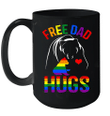 Free Dad Hugs Bear Lover Rainbow Lgbt Pride Mug