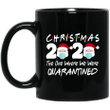 Christmas 2020 The One Where We Were Quarantined Christmas Mug Santa Face Wearing Funny Coffee Mugs