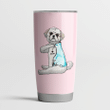 Shih Tzu Mama Pink Cute Steel Tumbler Funny Dog Mother’s Day Gifts.