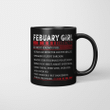 Febuary Girl Facts Is Most Known For Human Lie Detector And The Realist Mug Happy Birthday Febuary Gifts Mug