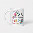 I Love Being Called Gaga Daisy Flower Mug Funny Mother's Day Gifts