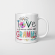I Love Being Called Grammy Daisy Flower Mug Funny Mother's Day Gifts