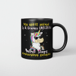 My spirit Animal Is A Grumpy Unicorn Who Slaps Annoying People Funny Mug