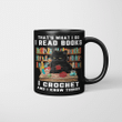 Black Cat Crochet That’s What I Do I Read Books And I Know Things Mug
