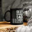 Best Bonus Dad Ever American Flag Father's Day Mug Gift For Dad Tee