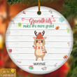 Life Is Better With Grandkids Christmas Personalized Ornament