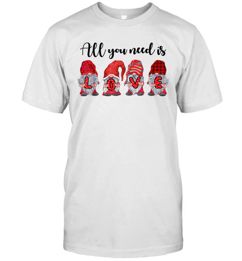 All You Need Is Love Gnomes Valentine's Day Gifts Shirt