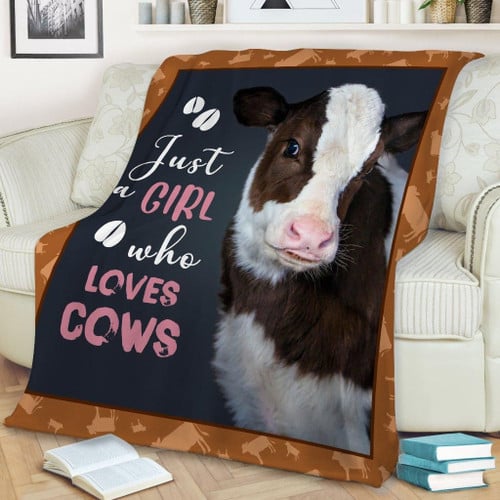 Heifer just girl who loves cows Blanket – Fleece Blanket
