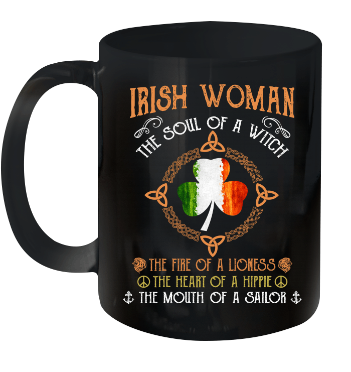 Irish Woman The Soul Of A Witch Irish Flag St Patrick's Day Mug