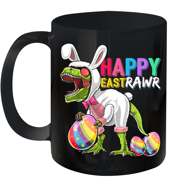 Happy Eastrawr T-Rex Dinosaur Easter Bunny Egg Costume Kids Mug