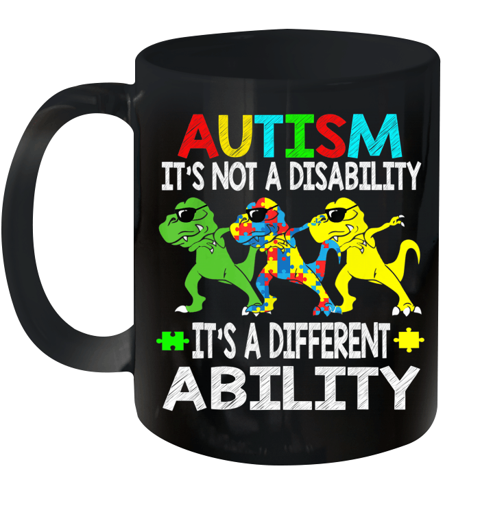 It's Not A Disability Ability Autism Dinosaur Dabbing 2020 Mug