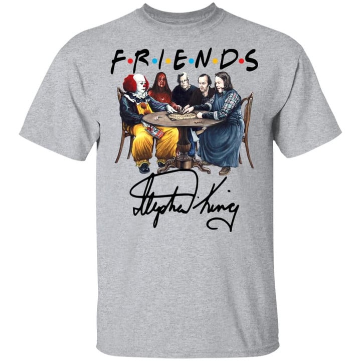 Stephen King Horror Characters Friends Signature T-Shirt