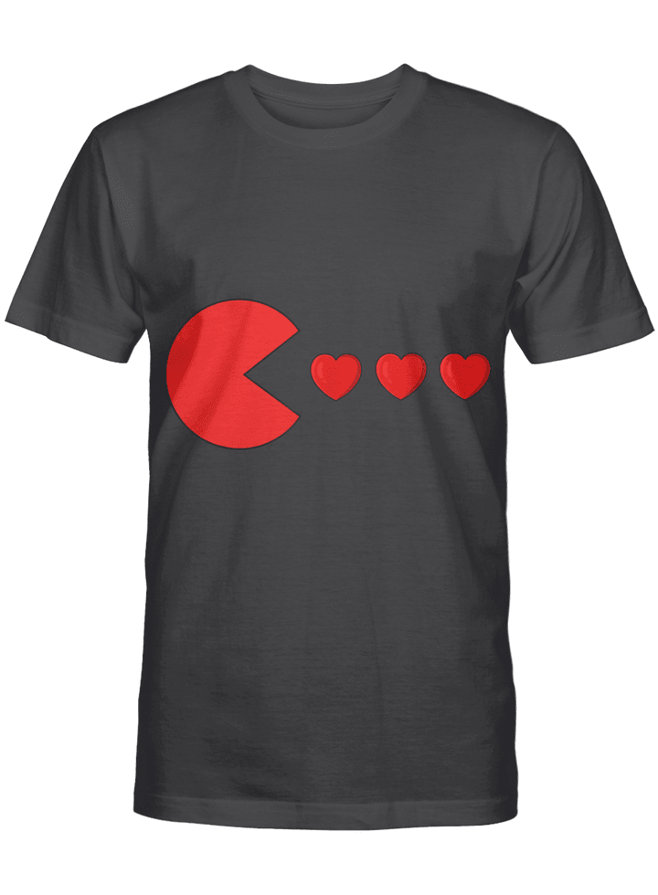 Valentines Day Hearts Funny Boys Girls Kids Gift T-Shirt