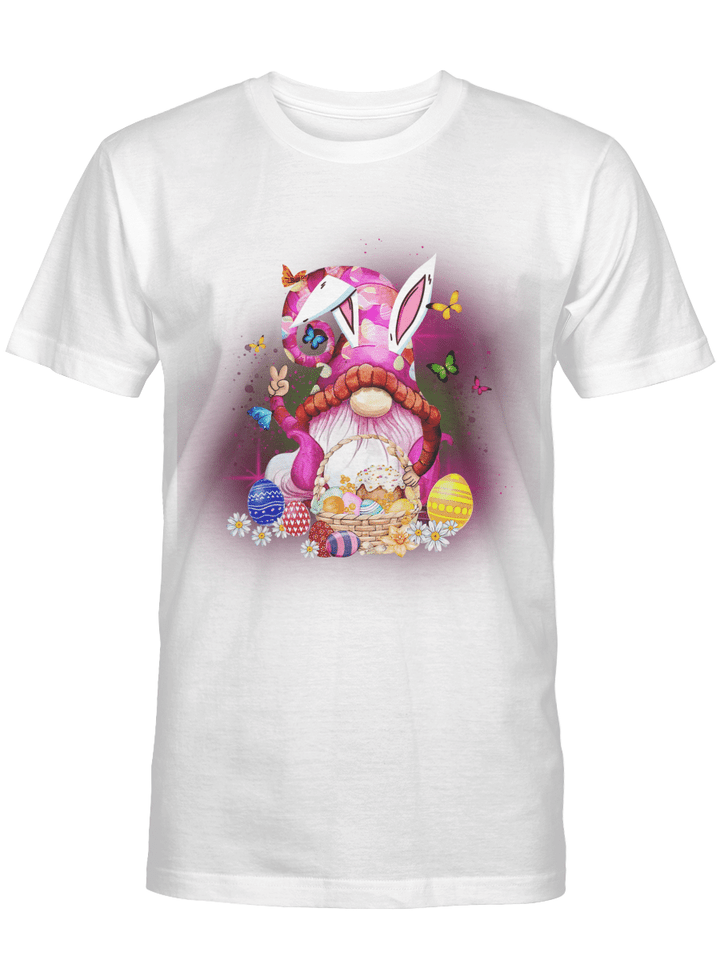 Easter Gnome Bunny With Easter Eggs Basket Shirt Funny Easter Day Gifts