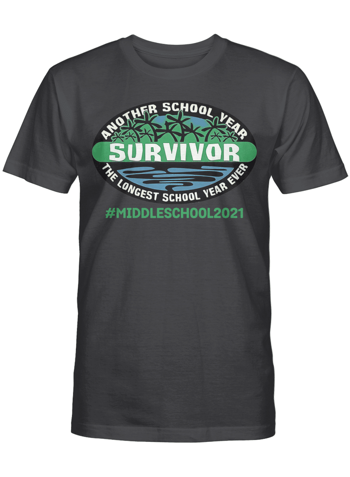 Another School Year Survivor The Longest School Year Ever Middle School 2021 Shirt Education T-Shirt