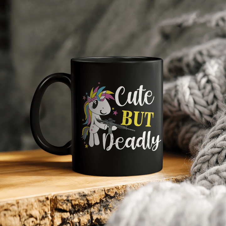Unicorn Cute But Deadly Funny Mug Unicorn Coffee Mugs