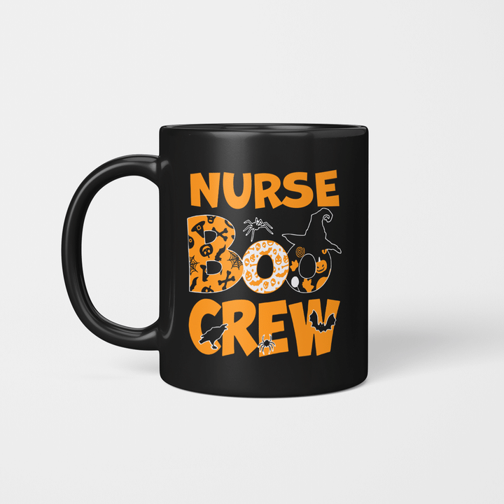 Halloween Nurse Boo Crew Witch Mug Gift