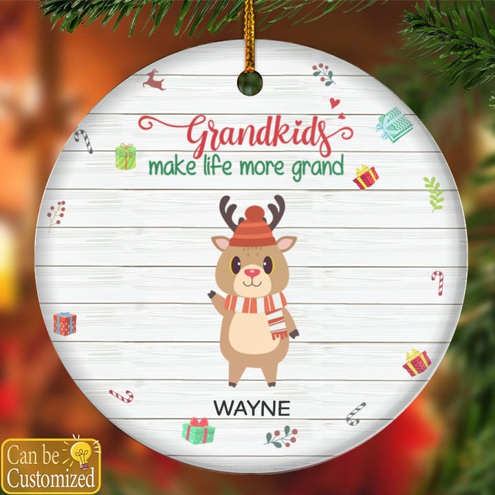 Life Is Better With Grandkids Christmas Personalized Ornament