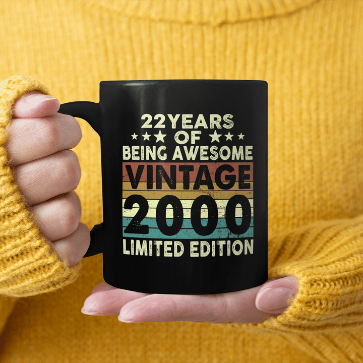 22 Years Of Being Awesome Vintage 2000 Limited Edition Mug