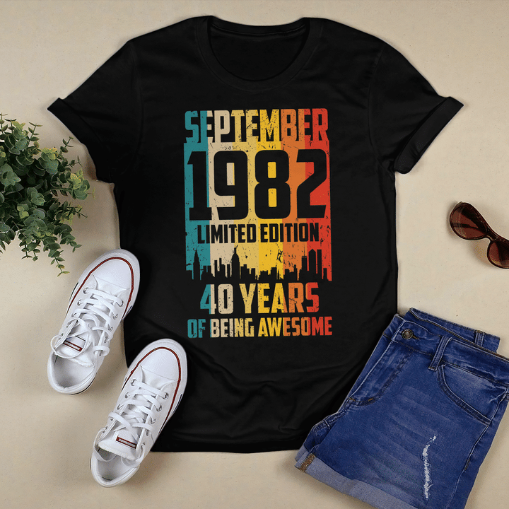 September 1982 Limited Edition 40 Years Of Being Awesome Shirt