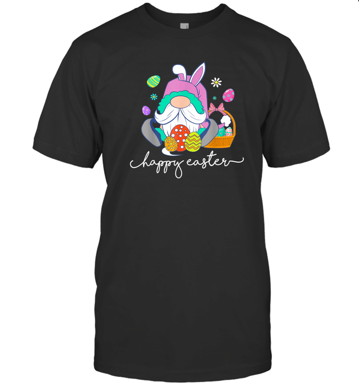 Happy Easter Bunny Gnome Easter Eggs Funny Shirt