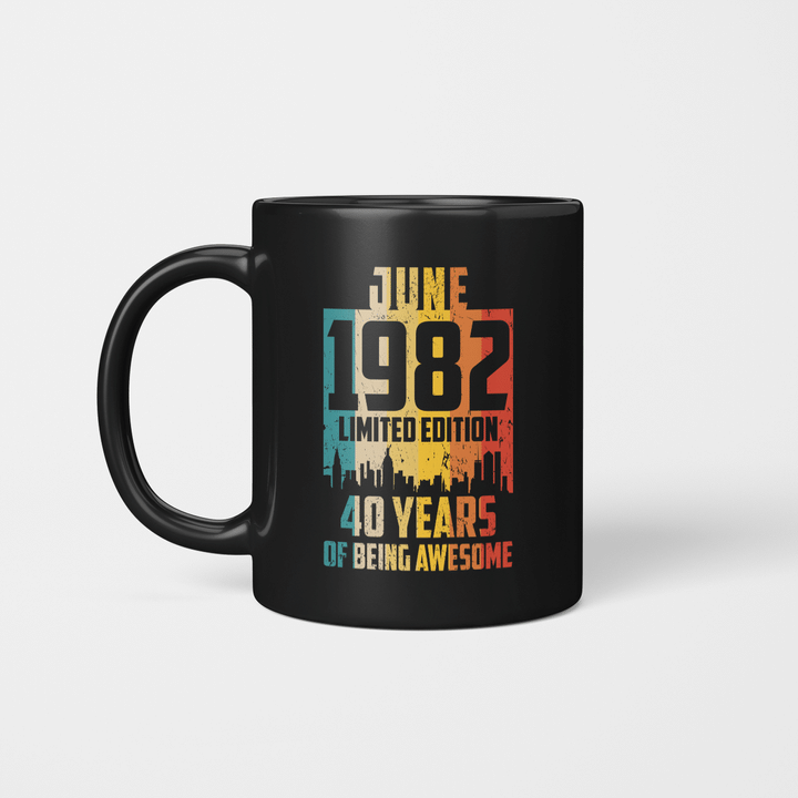 June 1982 Limited Edition 40 Years Of Being Awesome Mug