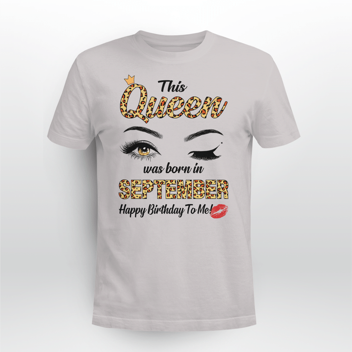 This Queen Was Born In September Funny A Queen Was Born In September Shirt
