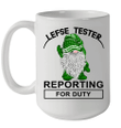 Lefse Tester Reporting For Duty Nordic Green Gnome Christmas Mug