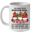 Gnome You Know You're Norwegian God Jul Christmas 24th December Mug