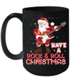 Have A Rock And Roll Christmas Santa Electric Guitar Mug