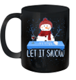 Let It Snow Santa Wine Adult Humor Snowman Funny Gag Gifts Mug
