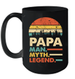 Papa Man Myth Legend Vintage Retro Mug