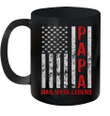 Funny Papa Man Myth Legend American Flag Mug