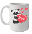 Panda Heart Valentines Day Mug