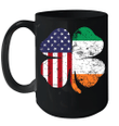 Irish American Flag Ireland Shamrock St Patricks Day Mug