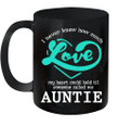 I Never Knew How Much Love My Heart Could Hold Til Someone Called Me Auntie Mug