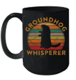 Groundhog Whisperer Silhouette Vintage Gift Ground Hog Day Mug