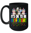 Unicorn Gift It's Ok To Be Different Autism Awareness Mug