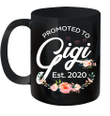 Promoted To Gigi Est 2020 Floral Mug