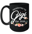 Promoted To Gigi Est 2020 Floral Mug